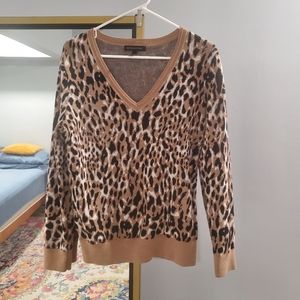 Banana Republic cheetha print sweater, sz Large.